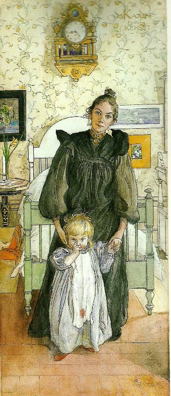 Carl Larsson karin och kersti china oil painting image